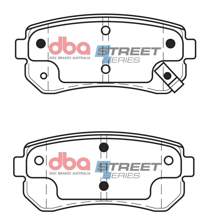 DBA DB1943SS - Brake Pads Street Series Ceramic | Rear Axle