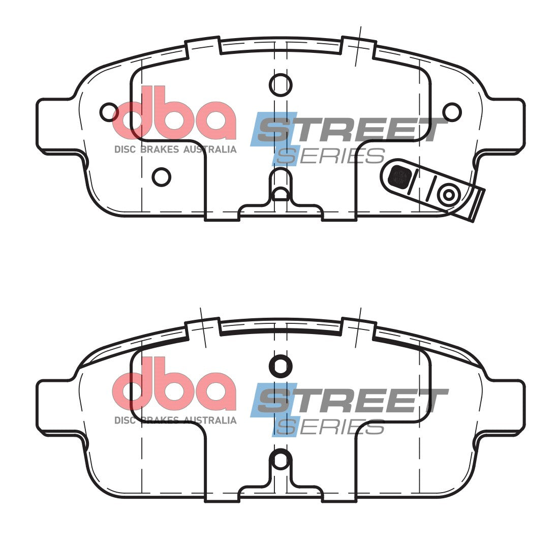 DBA DB1990SS - Brake Pads Street Series Ceramic | Rear Axle