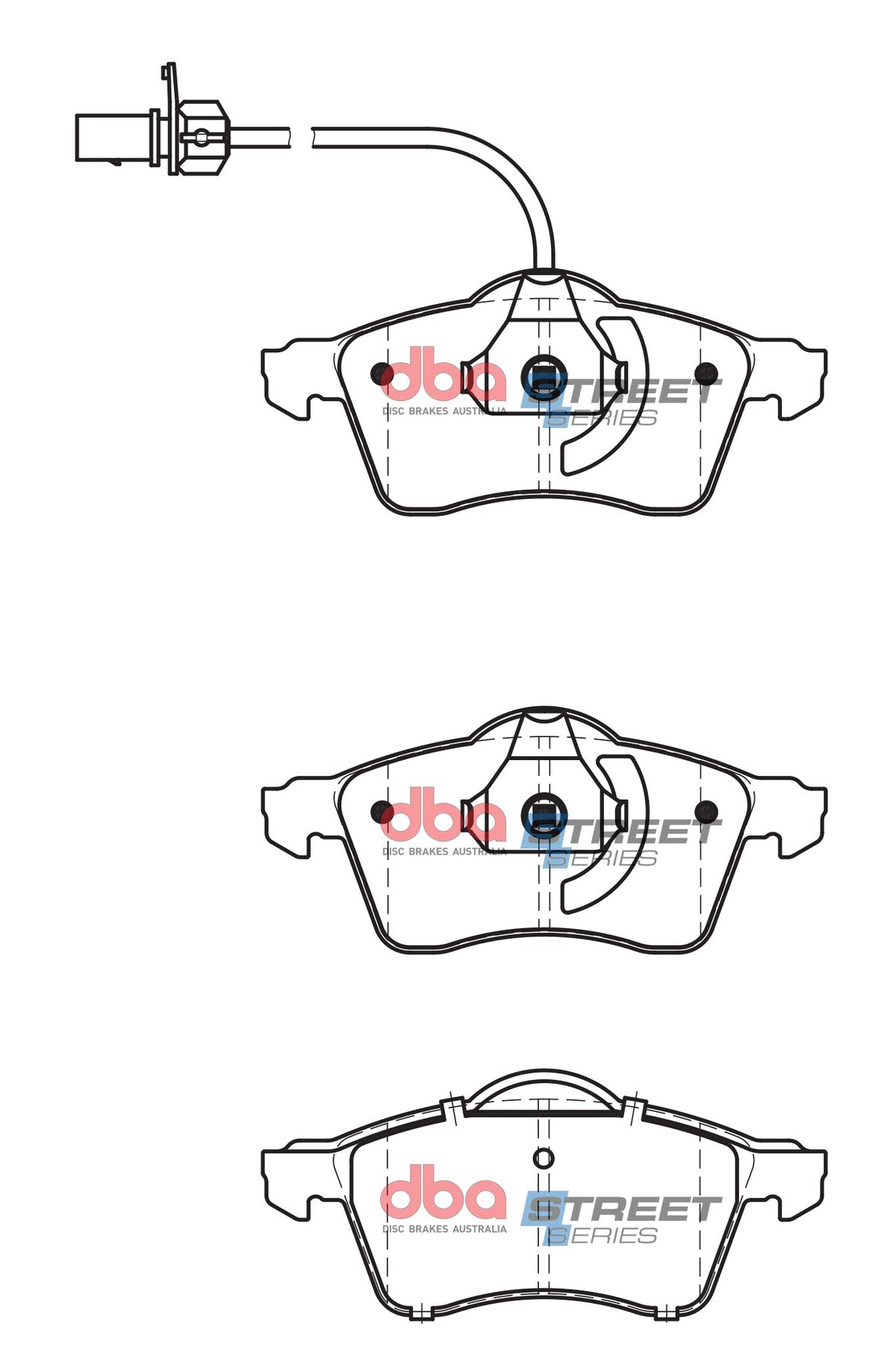 DBA DB2031SS - Brake Pads Street Series Semi-metallic | Front Axle
