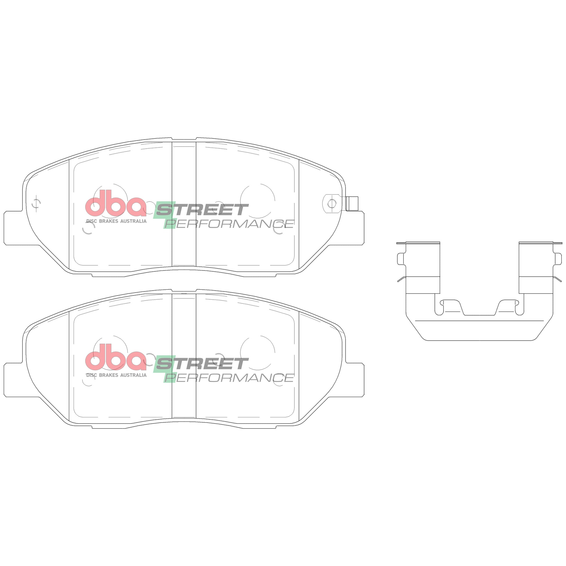 DBA DB2034SP - Brake Pads Street Performance | Front Axle
