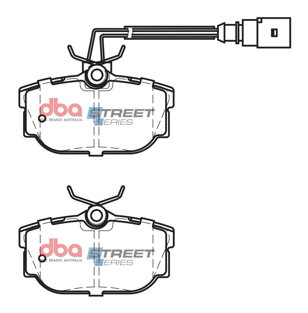 DBA DB2055SS - Brake Pads Street Series Semi-metallic | Rear Axle