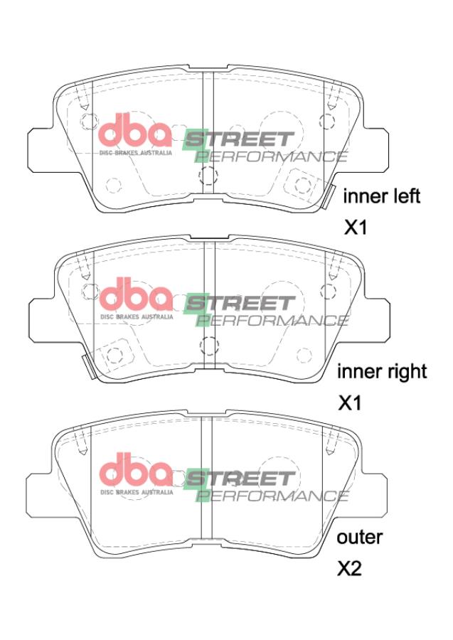 DBA DB2076SP - Brake Pads Street Performance | Rear Axle