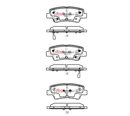 DBA DB2076SSEV - Hyundai Ioniq / Kona /  Kia Niro 2017 - On R