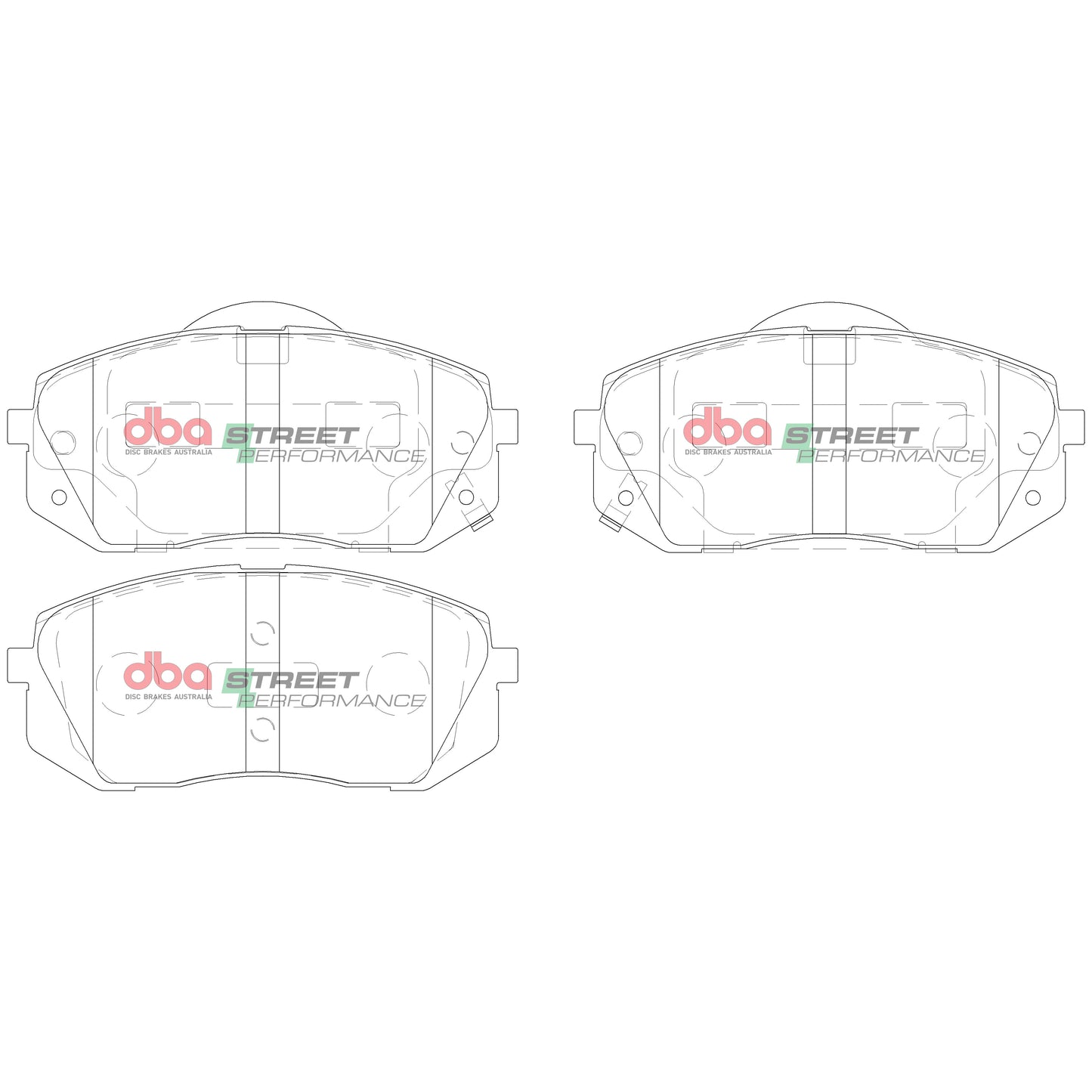DBA DB2174SP - Brake Pads Street Performance | Front Axle