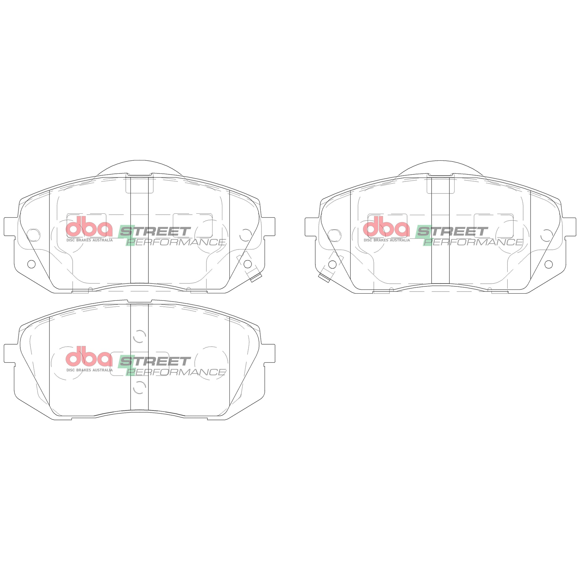 DBA DB2174SP - Brake Pads Street Performance | Front Axle