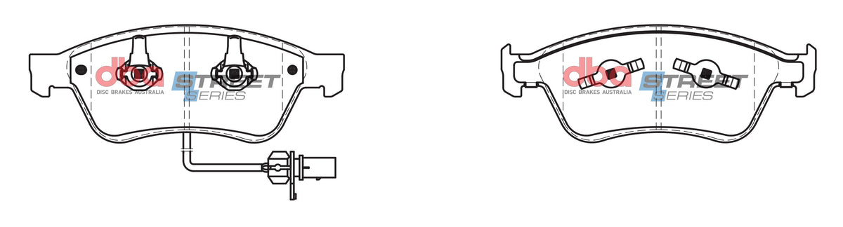 DBA DB2202SS - Brake Pads Street Series Semi-metallic | Front Axle