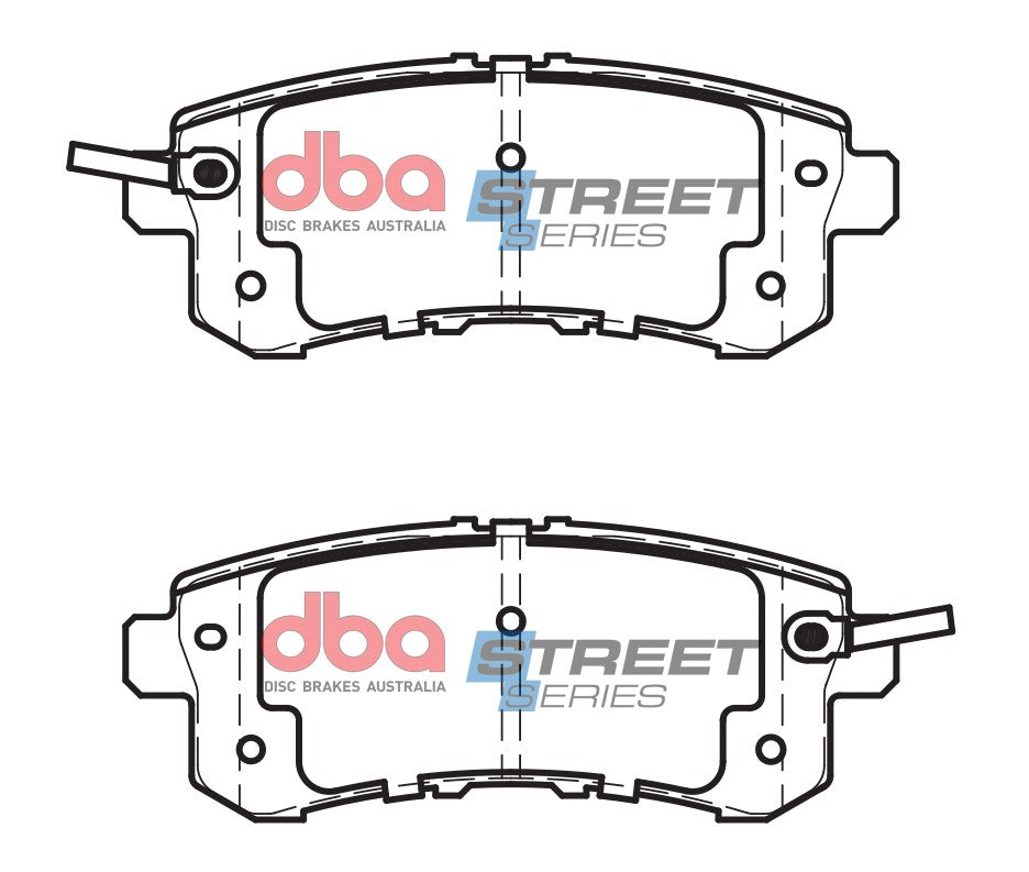 DBA DB2244SS - Brake Pads Street Series Ceramic | Rear Axle