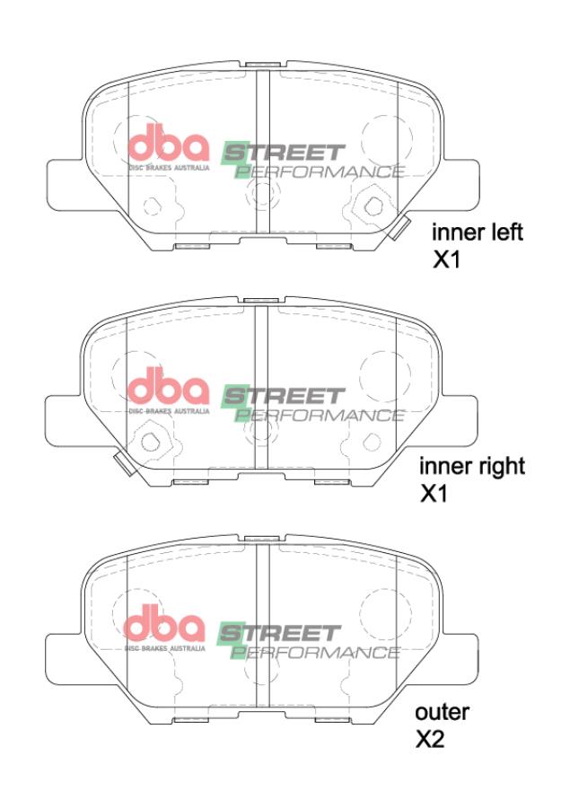 DBA DB2294SP - Brake Pads Street Performance | Rear Axle