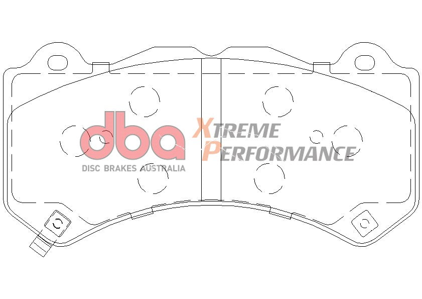 DBA DBA42632S-2375XP - Brake Kit - 4000 Series T3 Slotted & Xtreme Performance Brake Pads (2x DBA42632S + DB2375XP)