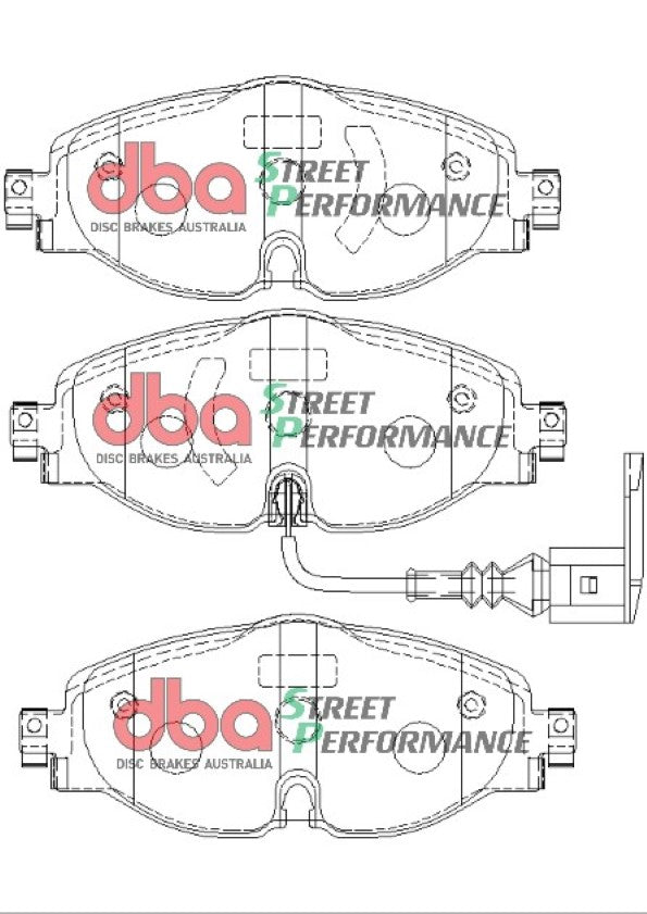 DBA DBA2810S-2383SP - Brake Kit - Street Series T2 Slotted & Street Performance Brake Pads (2x DBA2810S + DB2383SP)