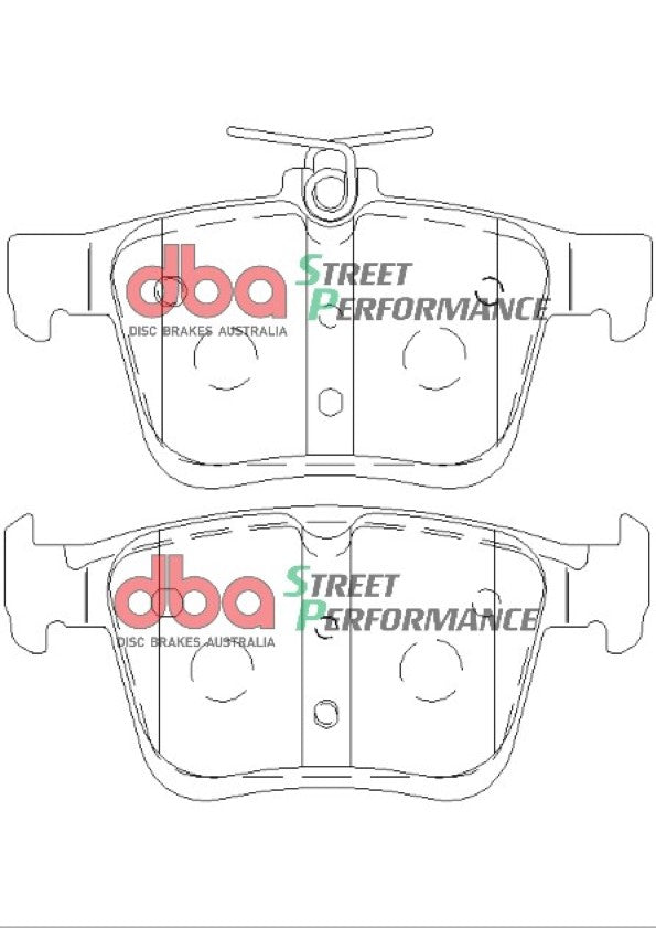 DBA DBA2814E-2384SP - Brake Kit - Street Series En-Shield Plain & Street Performance Brake Pads  (2x DBA2814E + DB2384SP)