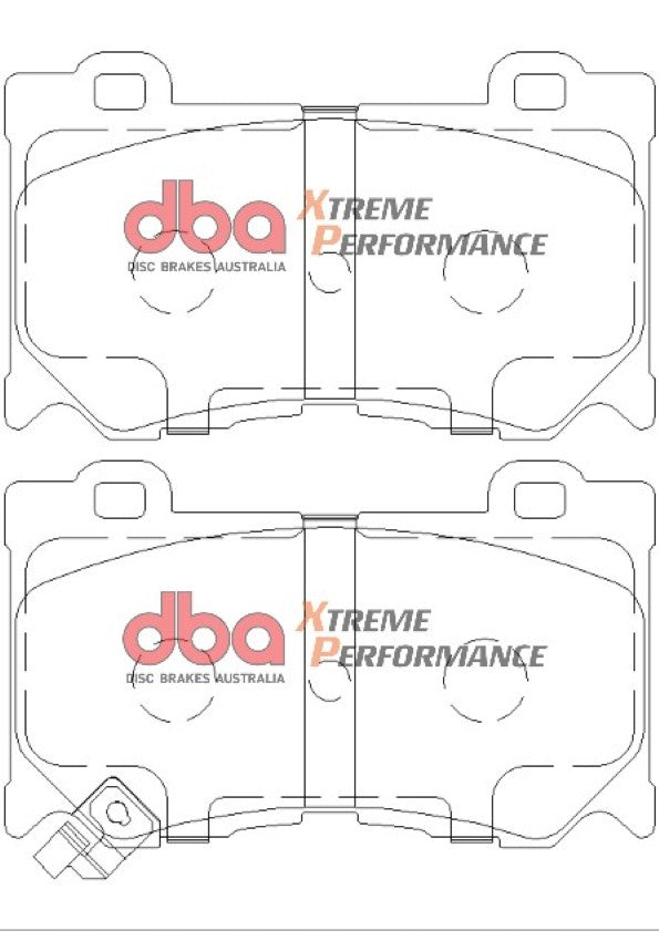 DBA DBA42314XS-2400XP - Brake Kit - 4000 Series T3 Slotted & Xtreme Performance Brake Pads (2x DBA42314XS + DB2400XP)
