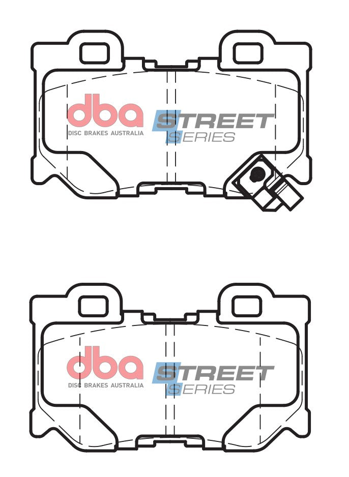 DBA DB2401SS - Brake Pads Street Series Ceramic | Rear Axle