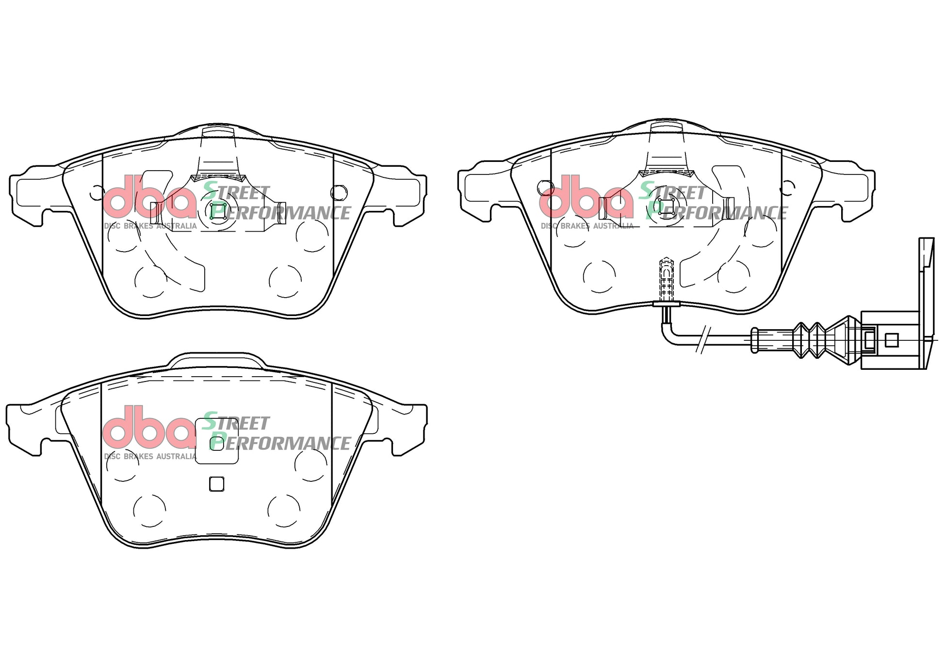 DBA DB2402SP - Brake Pads Street Performance | Front Axle