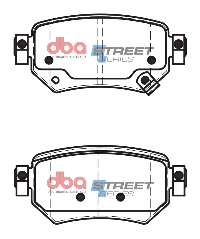 DBA DB2425SS - Brake Pads Street Series Ceramic | Rear Axle