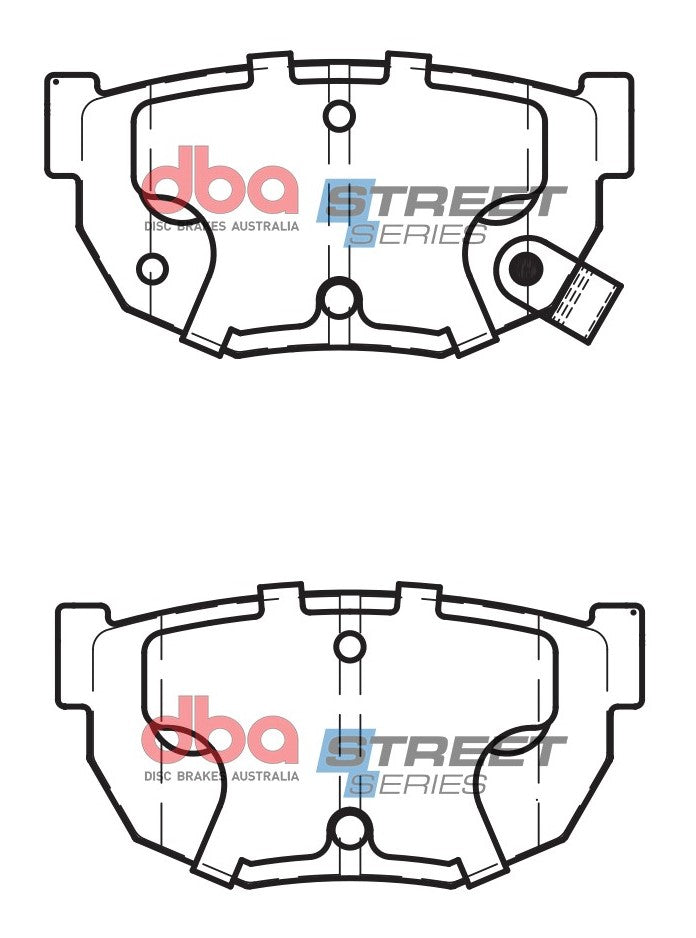 DBA DB325SS - Brake Pads Street Series Ceramic | Rear Axle