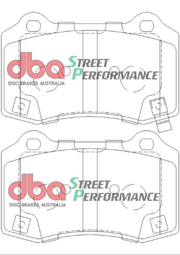 DBA DB8805SP - Brake Pads Street Performance | Rear Axle
