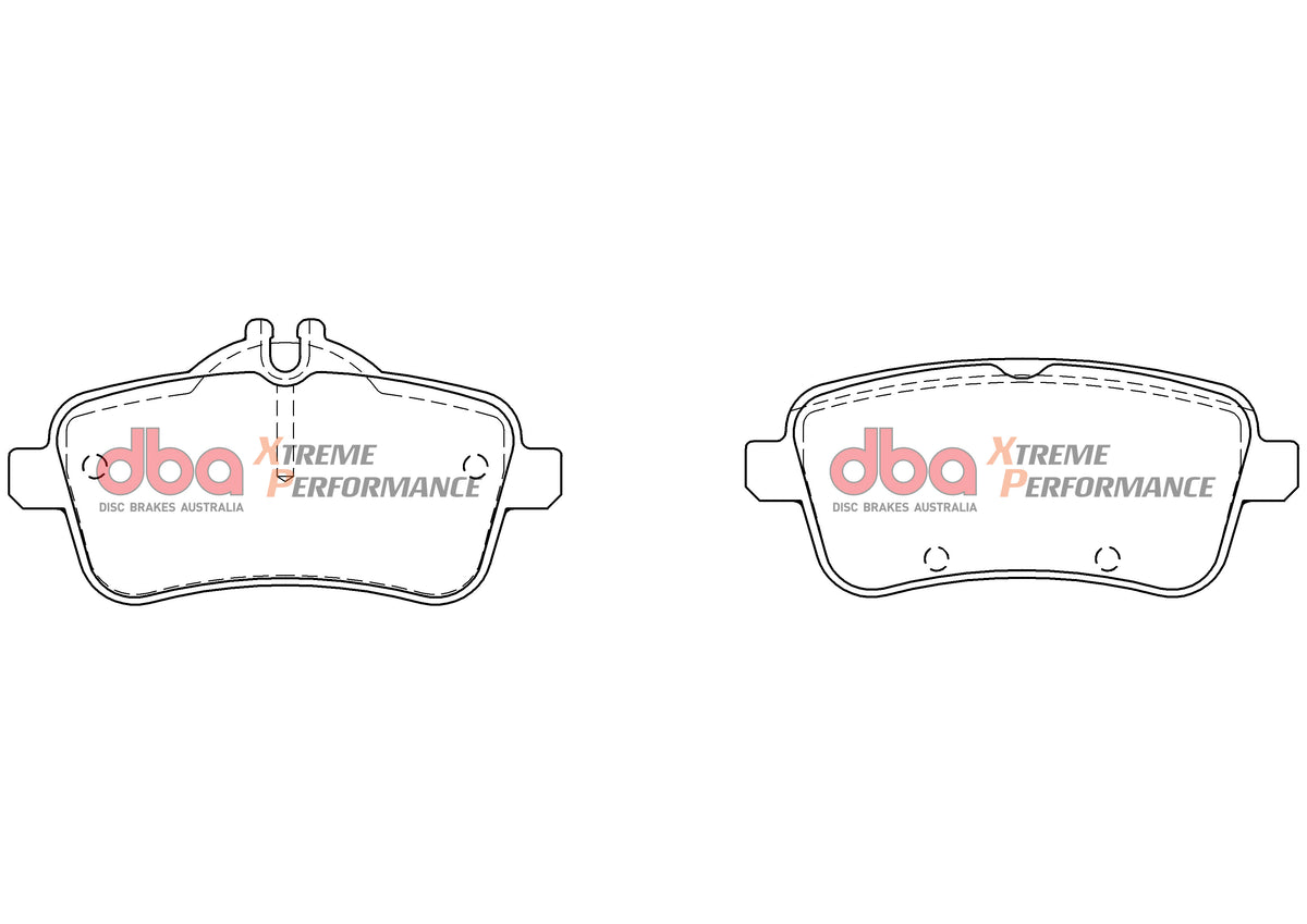DBA DBA42699S-8880XP - Brake Kit - 4000 Series T3 Slotted & Xtreme Performance Brake Pads (2x DBA42699S + DB8880XP)
