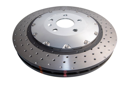 DBA DBA52844SLVXD - 5000 series - Crossed Drilled & Dimpled Silver Hat