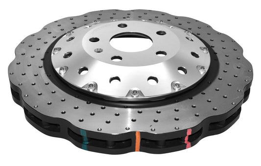 DBA DBA52844WSLVXD - 5000 series - Crossed Drilled & Dimpled Silver Hat