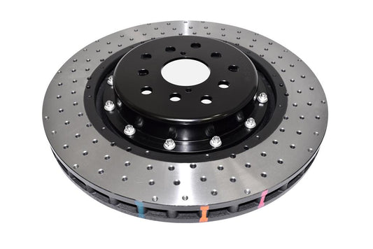DBA DBA53050BLKXD-10 - 5000 series - Crossed Drilled & Dimpled Black Hat