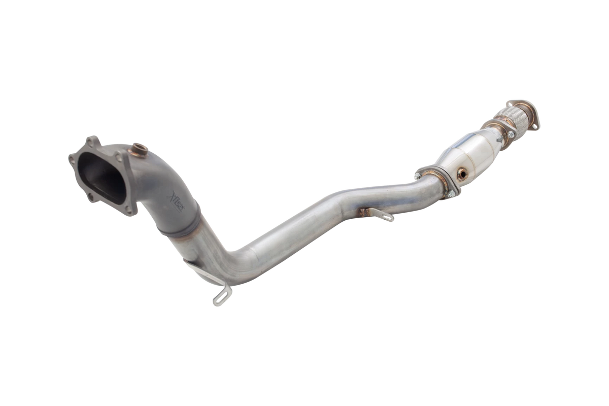 Xforce 3" Downpipe with High-Flow Catalytic Converter, 304 Matt finish Stainless Steel (for track and off road use only)
