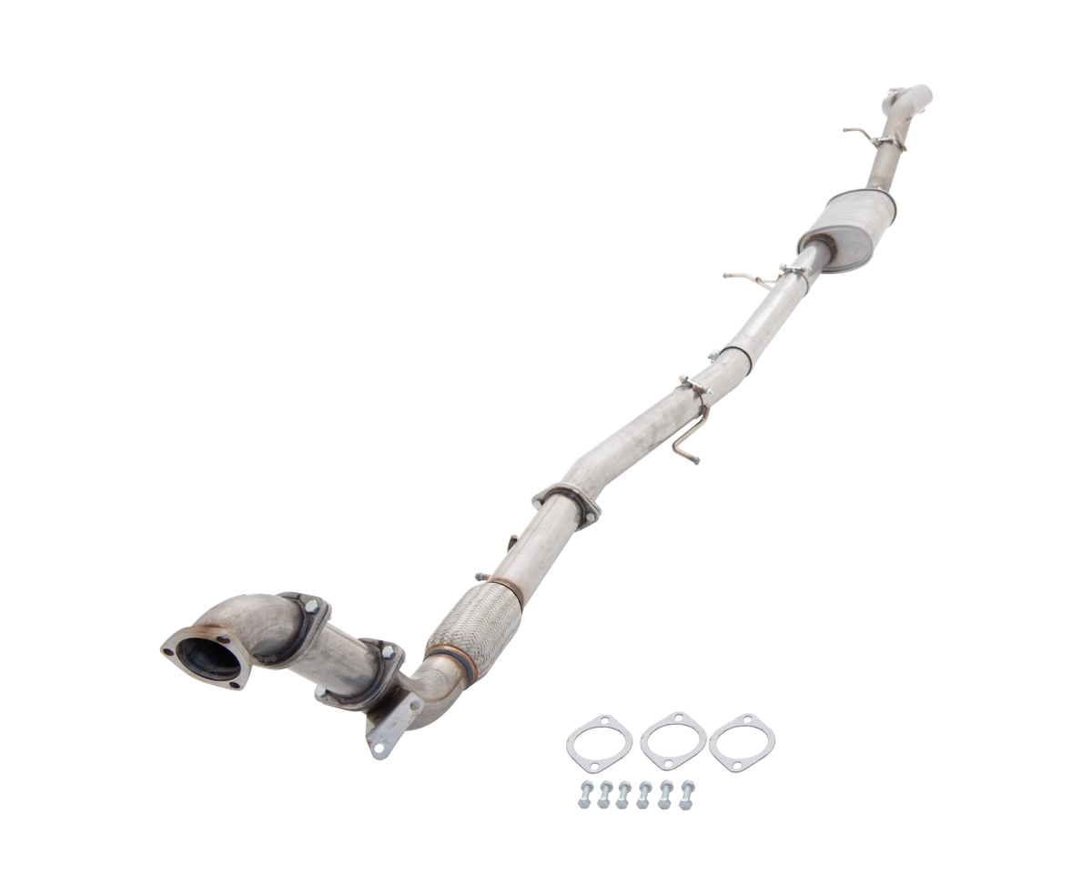 Xforce 3" Turbo-Back System (without catalytic converter), 409 Raw Stainless Steel (for track and off road use only)