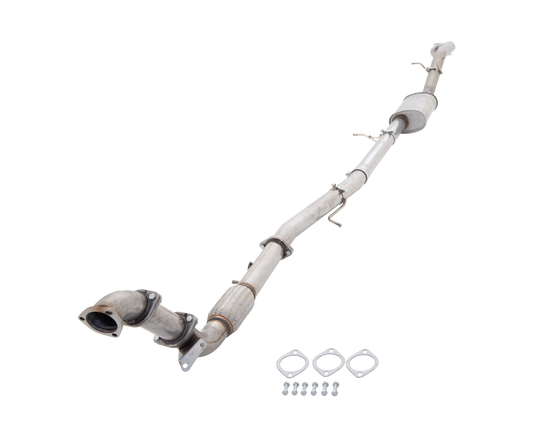 Xforce 3" Turbo-Back System (without catalytic converter), 409 Raw Stainless Steel (for track and off road use only)