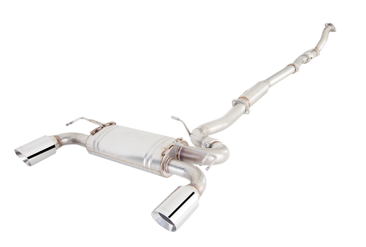 Xforce 3" Downpipe-Back System, 409 Raw Stainless Steel (for track and off road use only)