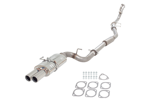 Xforce 3" Turbo-Back System, 409 Raw Stainless Steel (for track and off road use only)