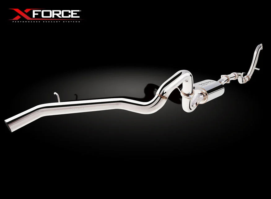 Xforce 3″ Turbo Back System, 409 Stainless Steel (for track and off road use only)-2