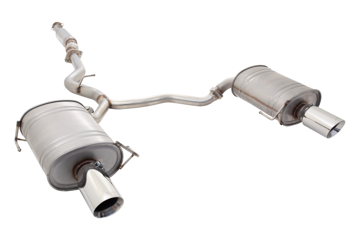 Xforce 2.25" Cat-Back System, 409 Raw Stainless Steel