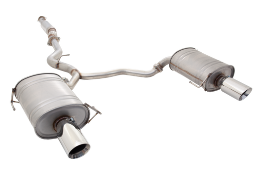 Xforce 2.25" Cat-Back System, 409 Raw Stainless Steel