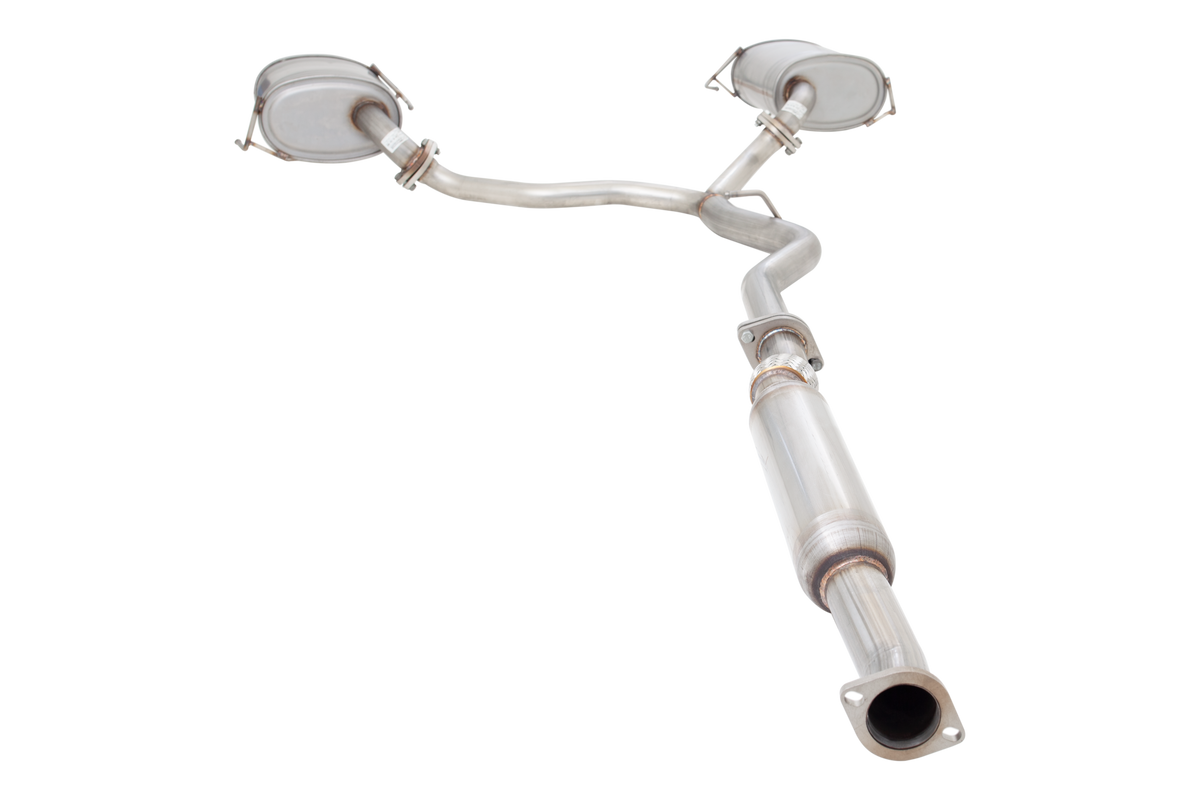 Xforce 2.25" Cat-Back System, 409 Raw Stainless Steel-2