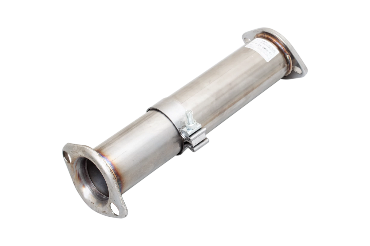 Xforce Cat-Back Adapter Pipe 287mm Long, 409 Raw Stainless Steel