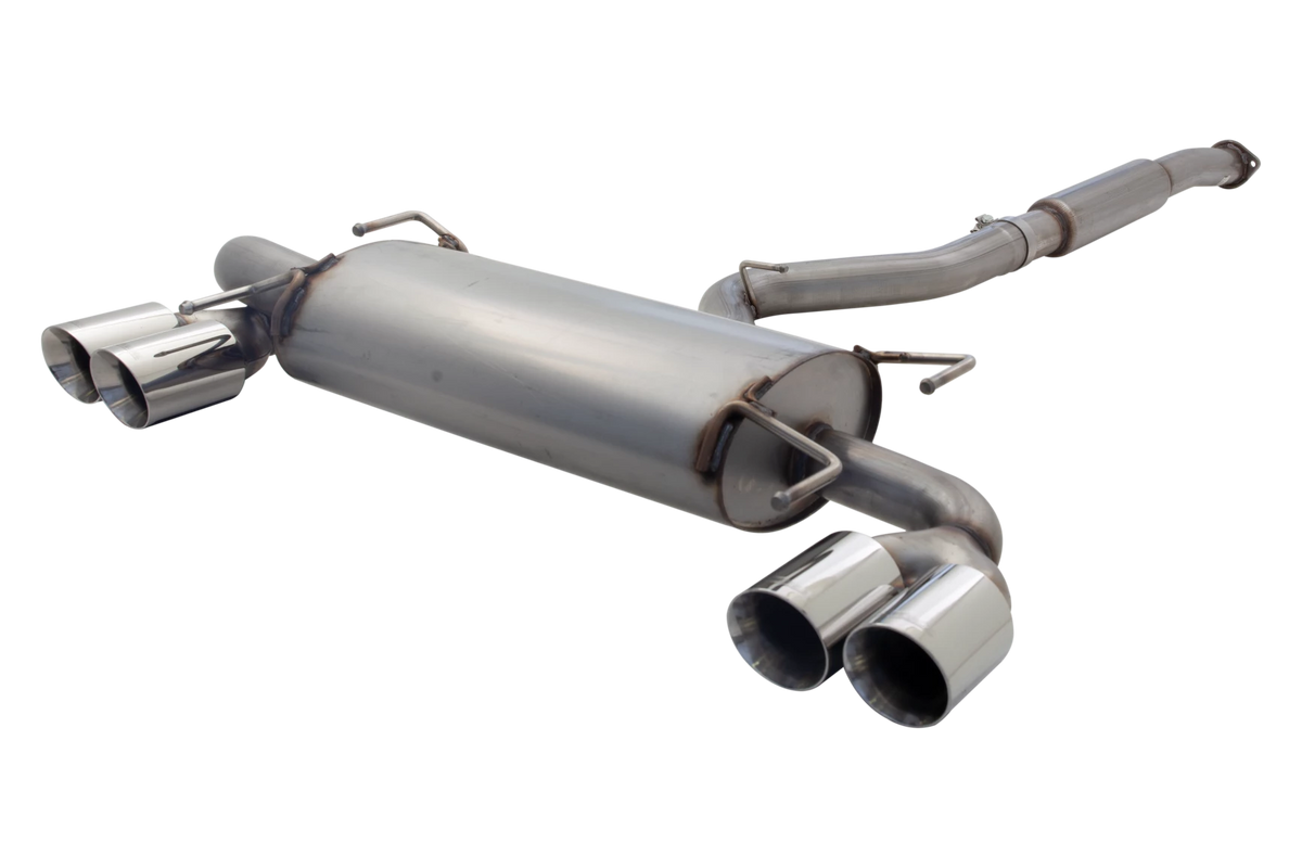 Xforce 3" Cat-Back System, 409 Raw Stainless Steel