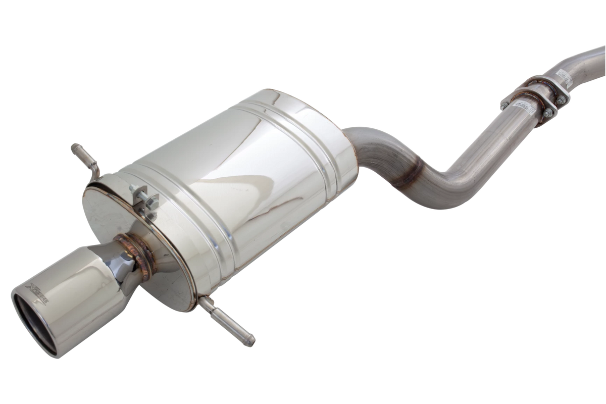 Xforce 3" Turbo-Back System, 409 Raw Stainless Steel (for track and off road use only)-2