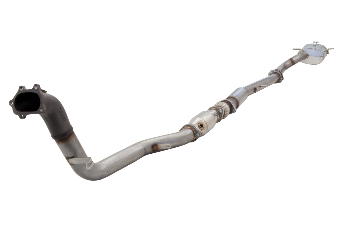 Xforce 3" Turbo-Back System, 409 Raw Stainless Steel (for track and off road use only)-3