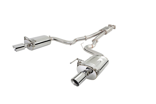 Xforce 3" Cat-Back System System with Oval Mufflers, 304 Stainless Steel