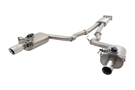 Xforce 3" Cat-Back System with Oval Varex Mufflers, 304 Stainless Steel