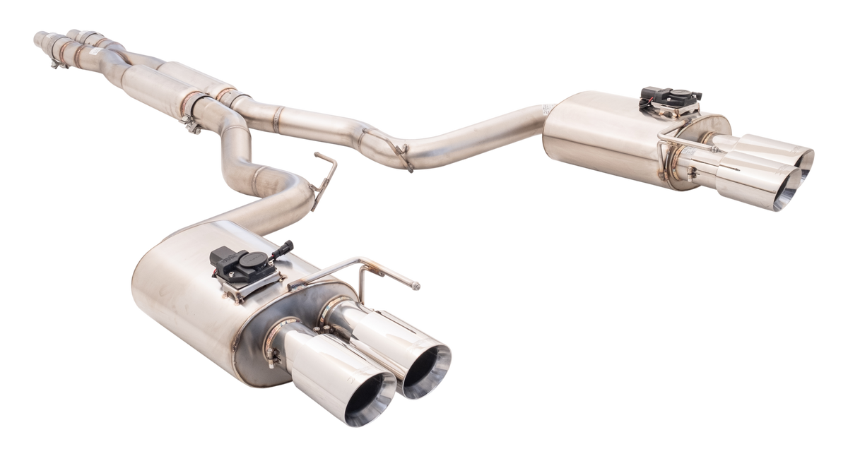 Xforce 3" Cat-Back Exhaust with Oval Varex Mufflers, 304 Stainless Steel