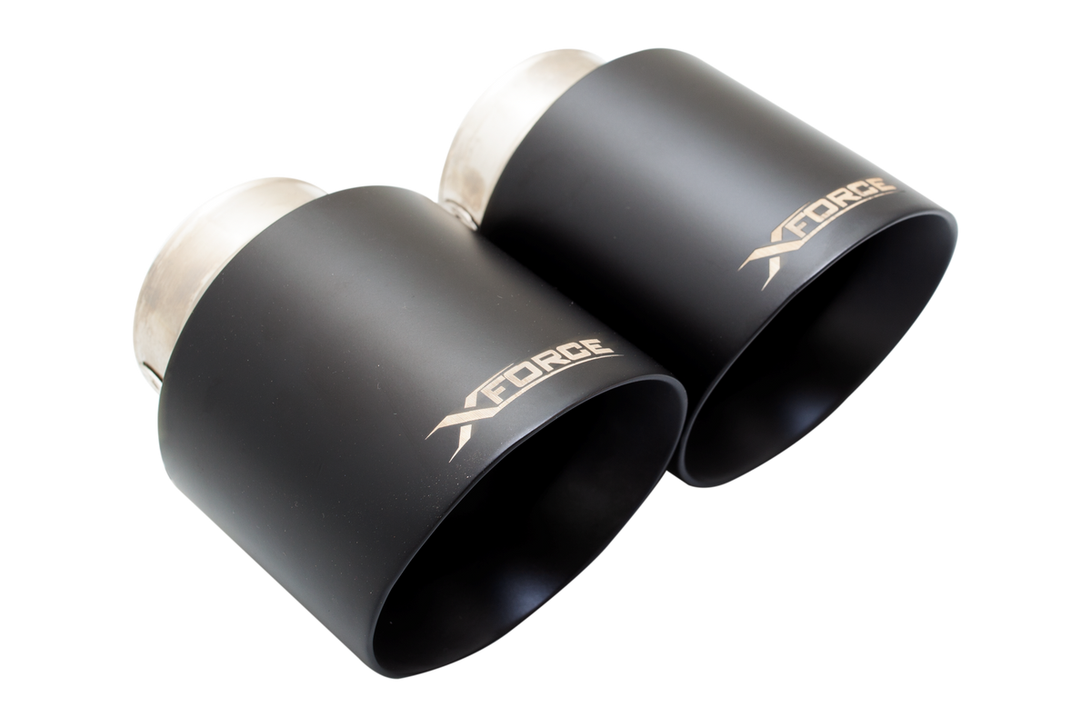 Xforce Black Tips 4.5" (for Xforce system only will NOT fit OEM)