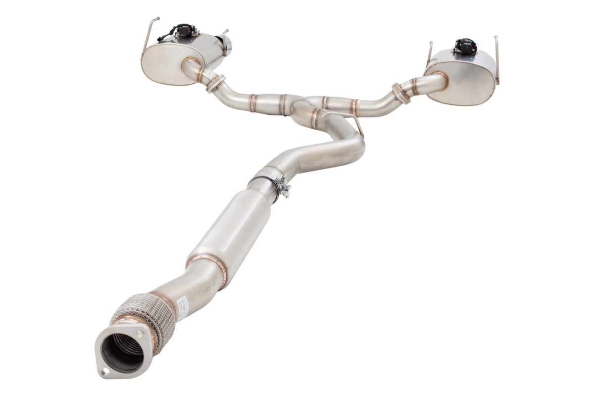 Xforce 3" Cat-Back System with Varex Mufflers, 304 Stainless Steel-3