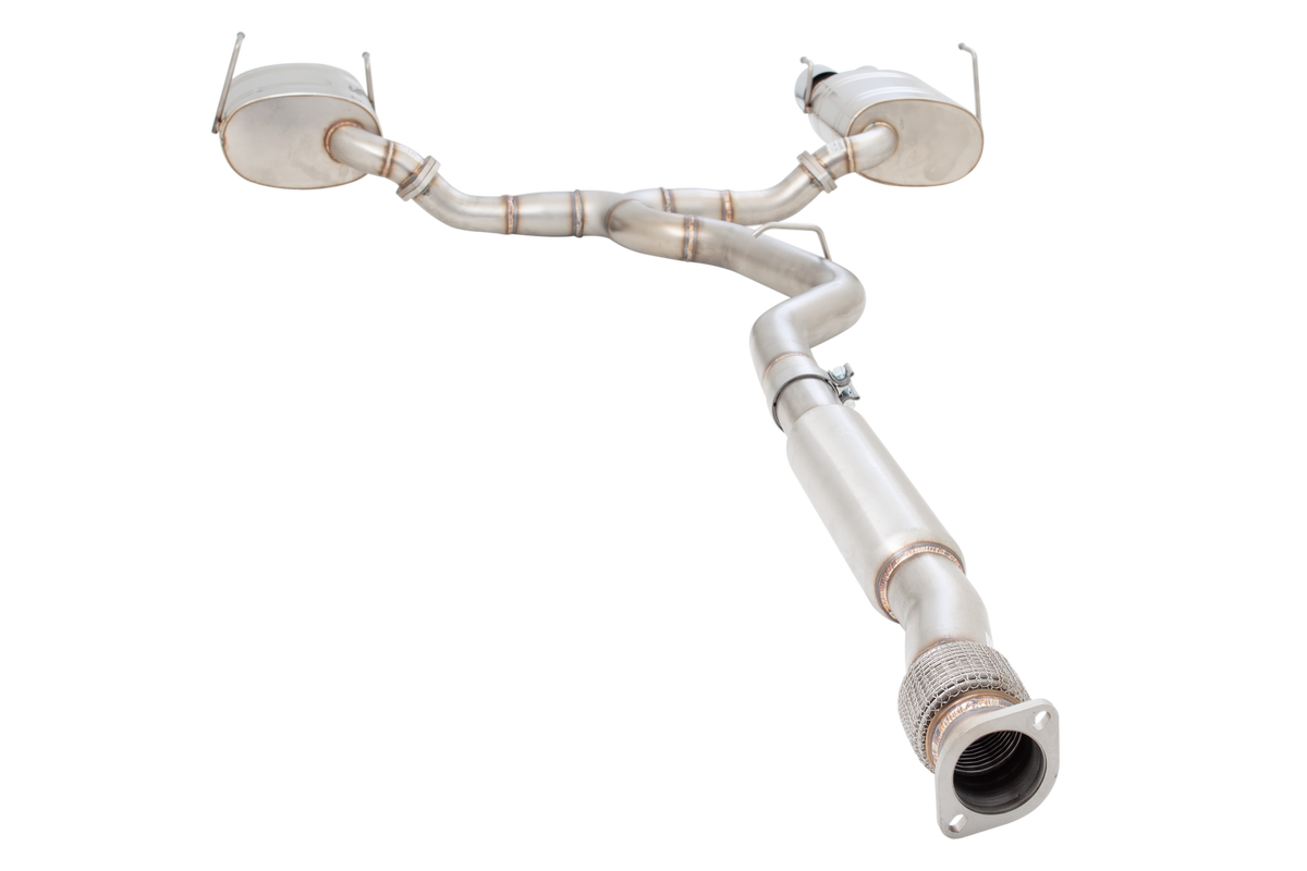 Xforce 3" Cat-Back System with Oval Mufflers (STREET SYSTEM), 304 Stainless Steel-4