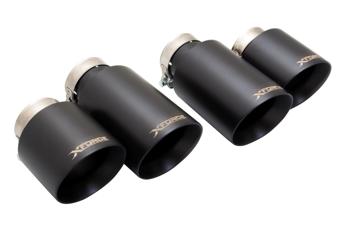 Xforce 4" Black Quad Tips