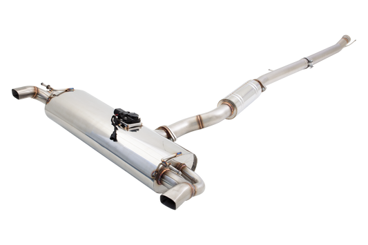 Xforce 3" Cat-Back System with Varex Muffler, 304 Polished Stainless Steel