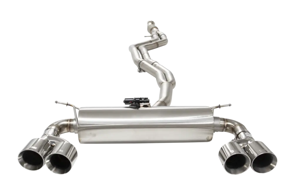 Xforce Dual 2.5"-3" Cat-Back System Varex Muffler, 304 Stainless Steel-2