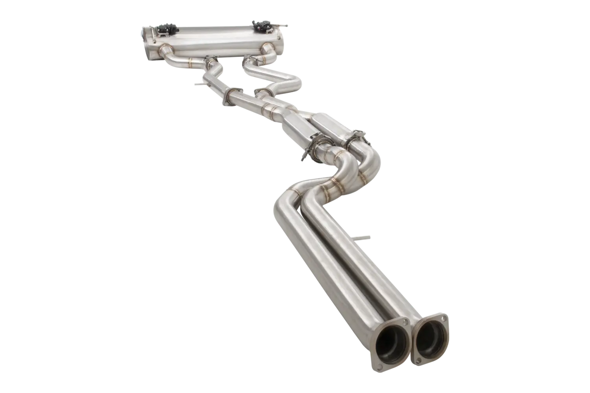 Xforce 2.5" Twin Cat-Back System Varex Muffler, 304 Stainless Steel-3