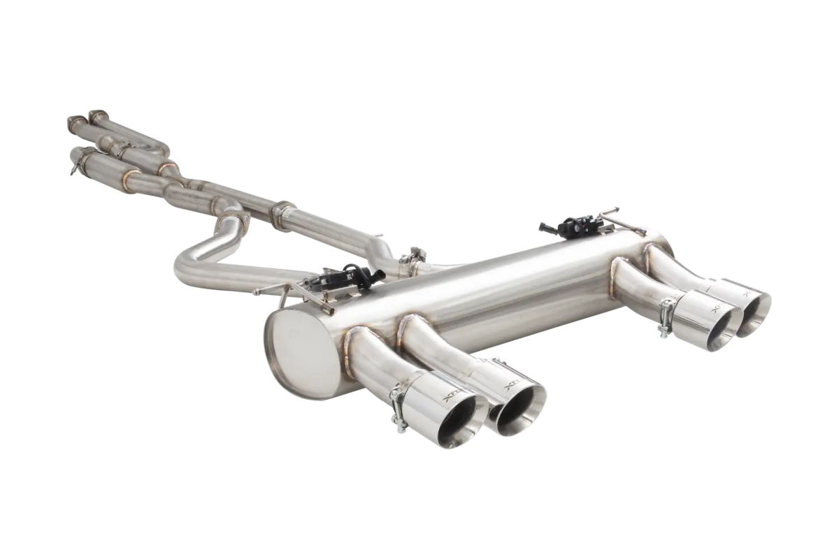 Xforce 2.5" Twin Cat-Back System Varex Muffler, 304 Stainless Steel-4