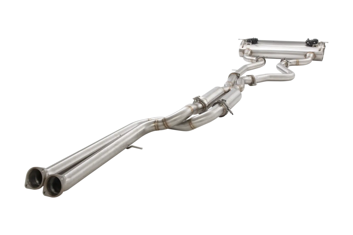 Xforce 2.5" Twin Cat-Back System Varex Muffler, 304 Stainless Steel-5